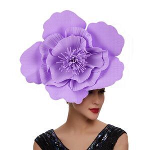 2371 Large Flower Fascinators For Girls Women Tea Party Cocktail Headwear
